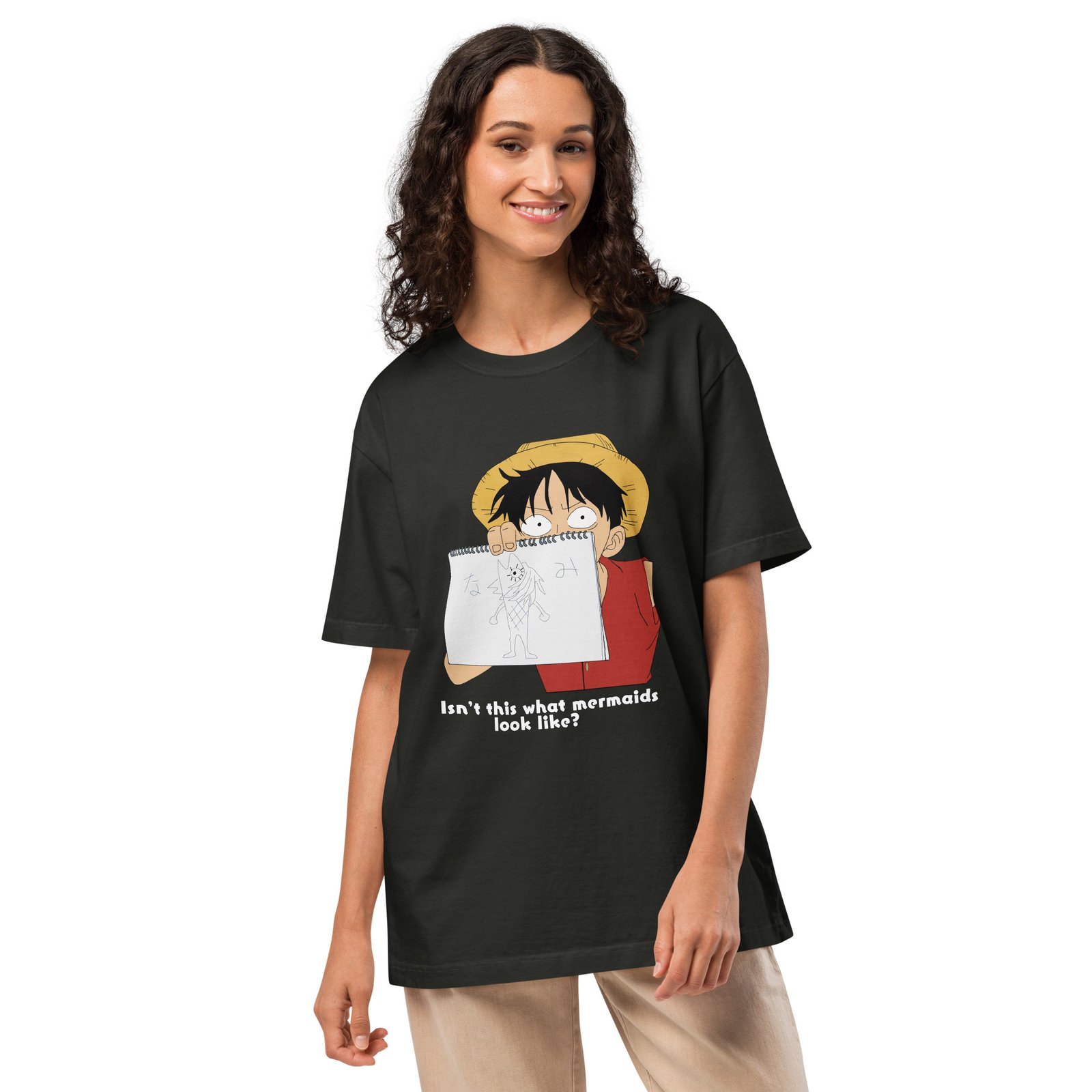 Camiseta LUFFY oversize SIRENAS ENG unisex - Imagen 6