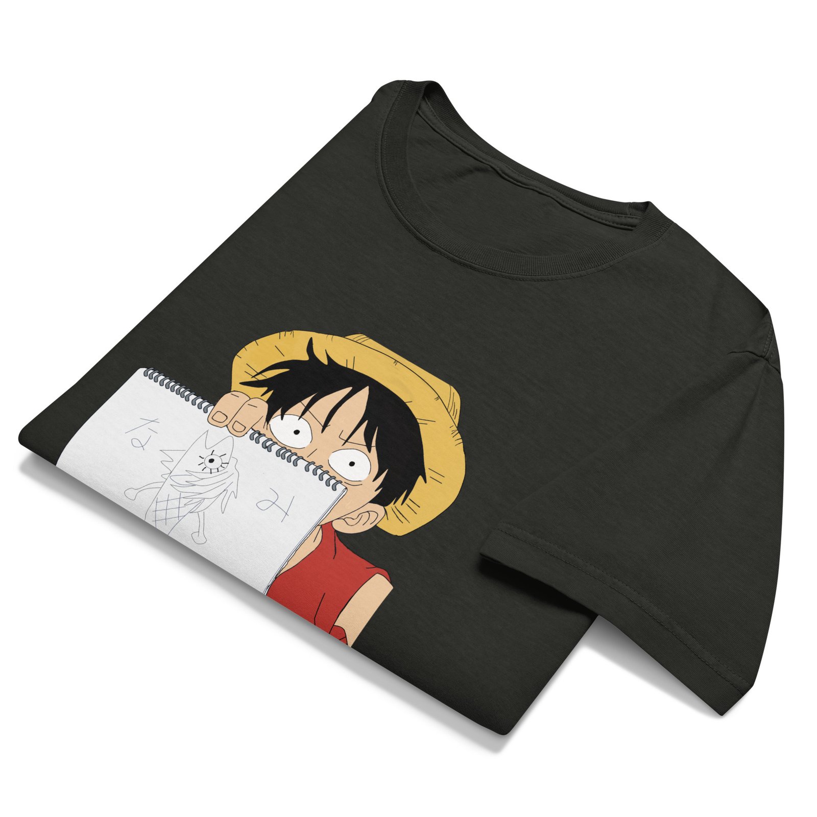 Camiseta LUFFY  artista oversize ING unisex - Imagen 2